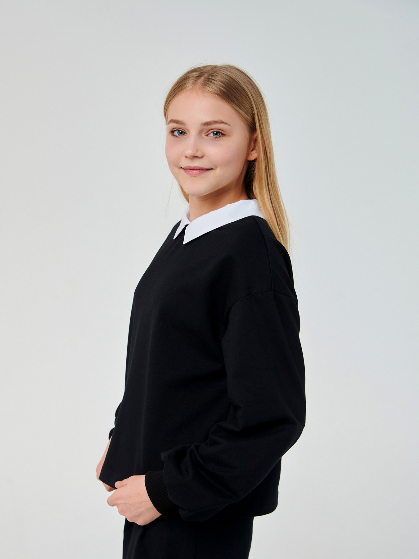 Свитшот SMIL модель smil_116591-cernyj Фото