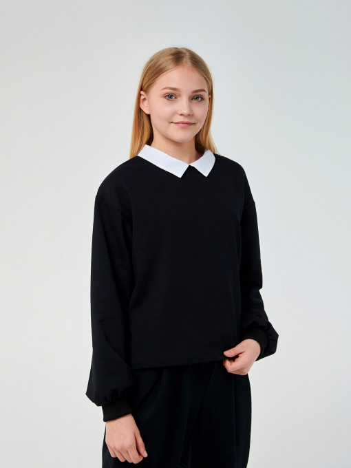 Свитшот SMIL модель smil_116591-cernyj Фото