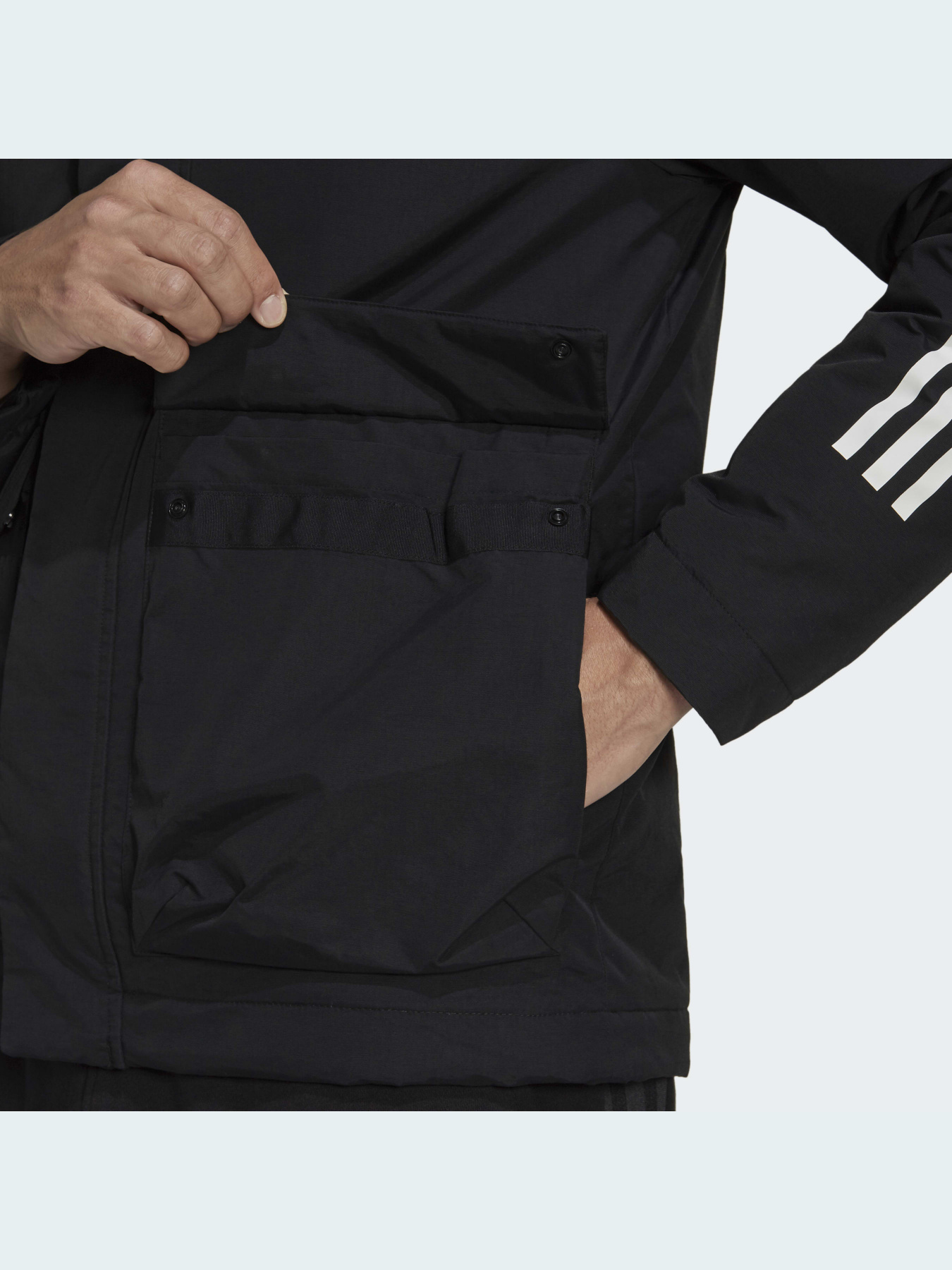 Зимняя куртка Adidas 3 Stripes модель GT1688 Фото