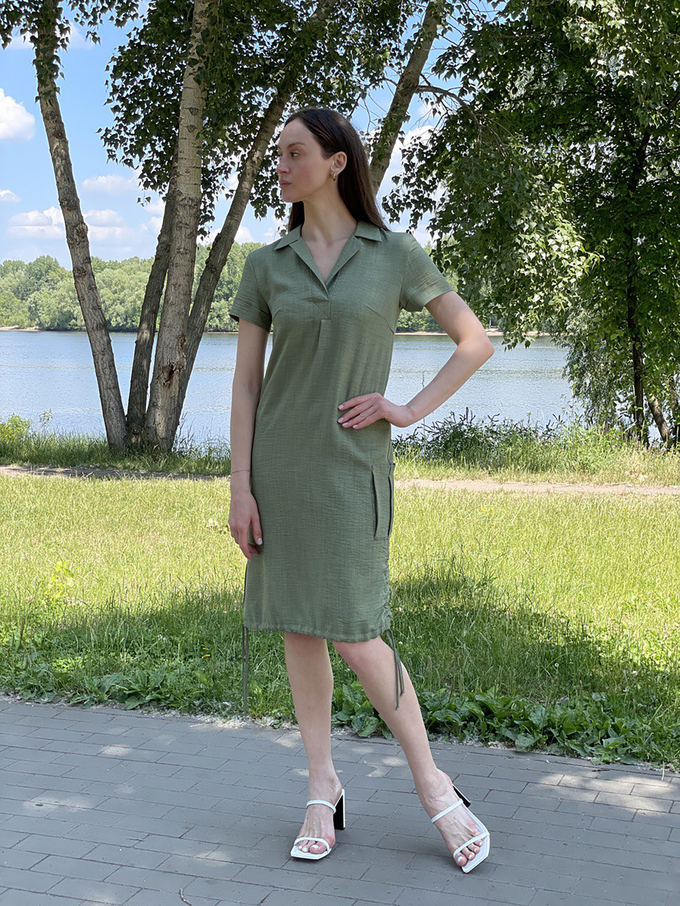 Платье миди CAT ORANGE модель 5739 Фото