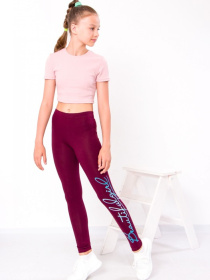 Леггинсы Носи своє модель 6000-036-33-1-marsala-nadpisi Фото