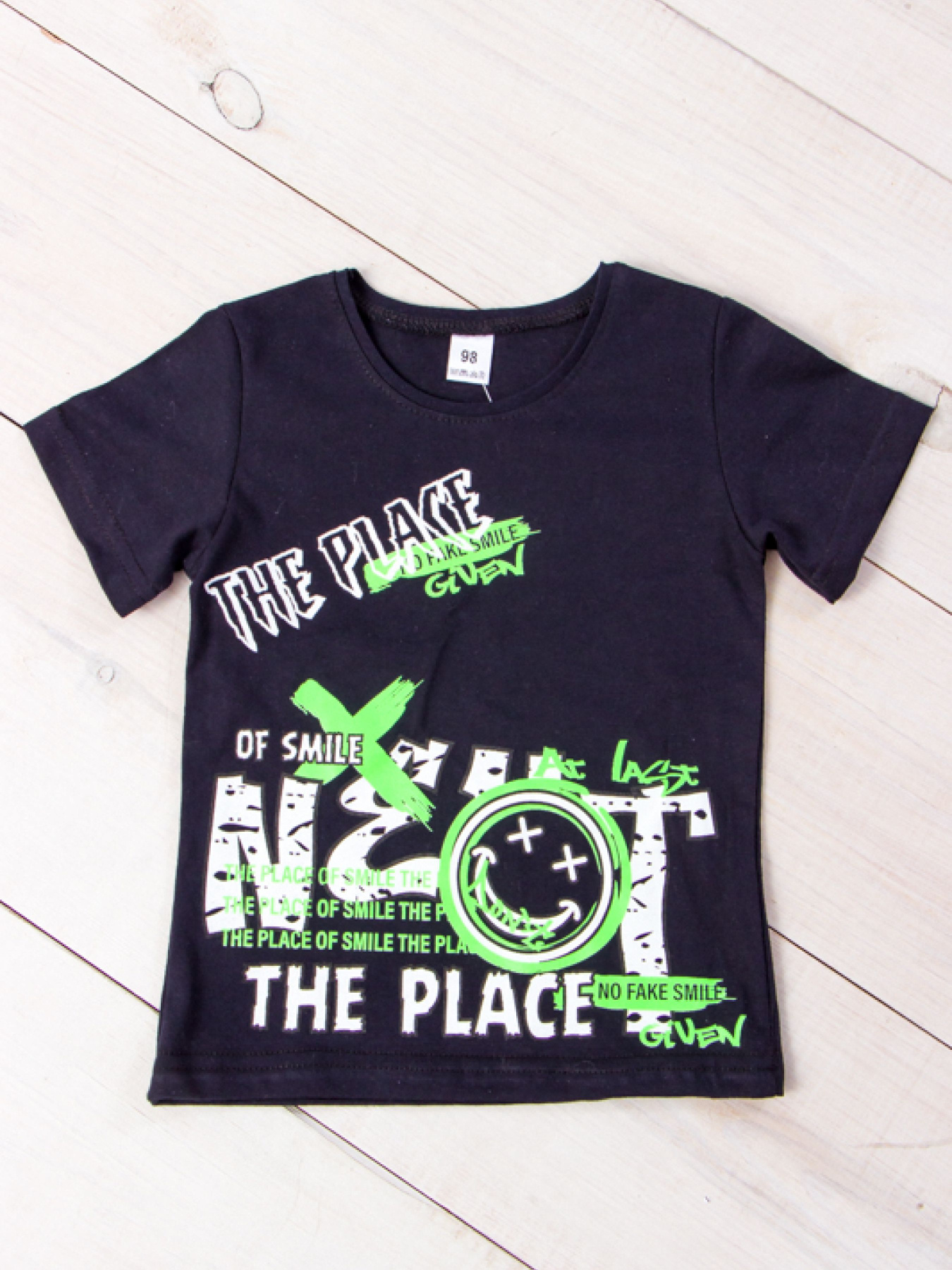 Футболка Носи своє модель 6021-001-33-1-4-chornilxno-sinj-smajl Фото