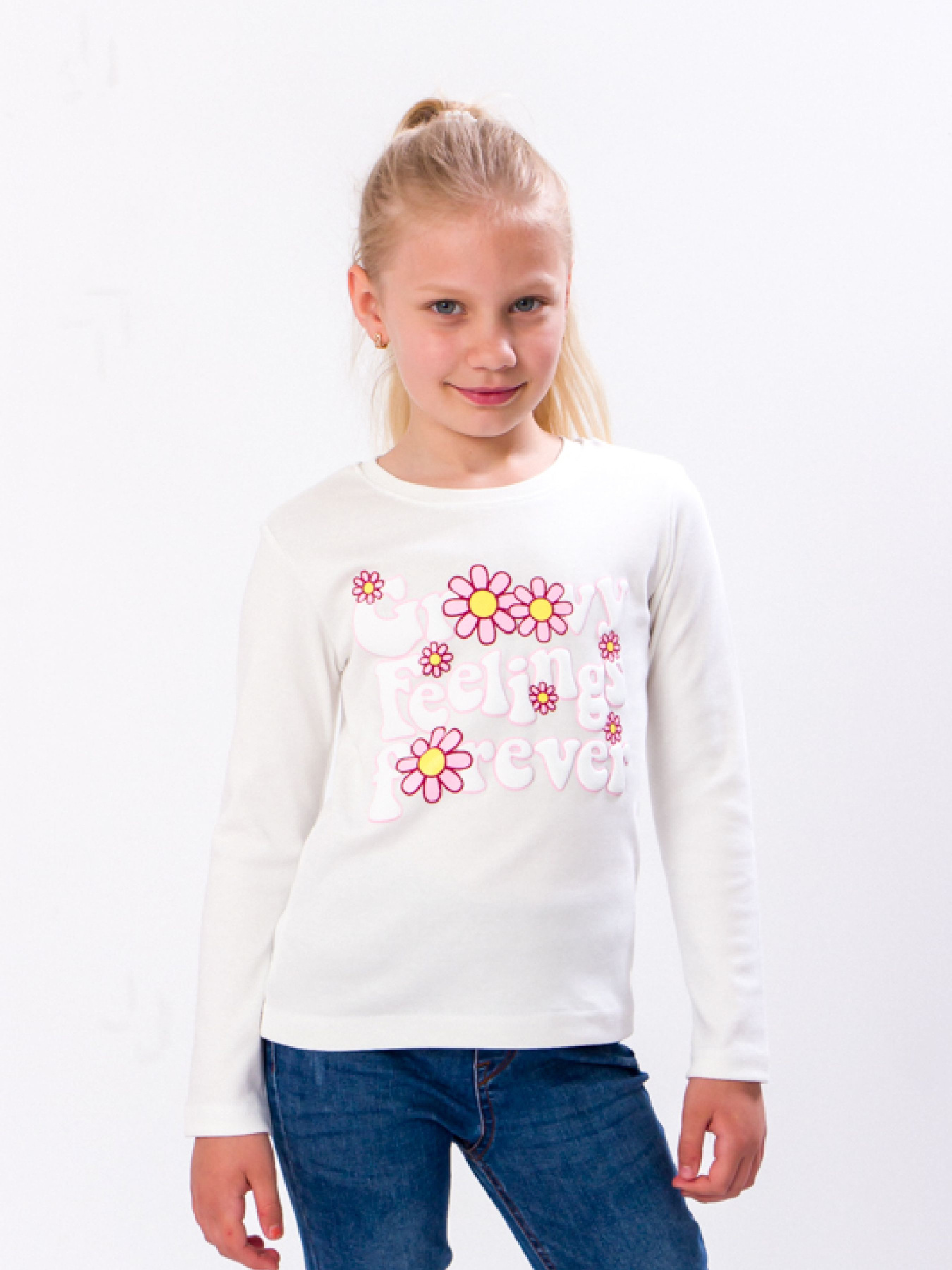 Лонгслив Носи своє модель 6025-015-33-2-molochnij Фото