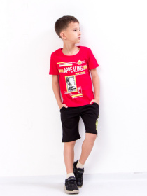 Повседневный костюм Носи своє модель 6187-057-33-1-chervonij-chornij Фото