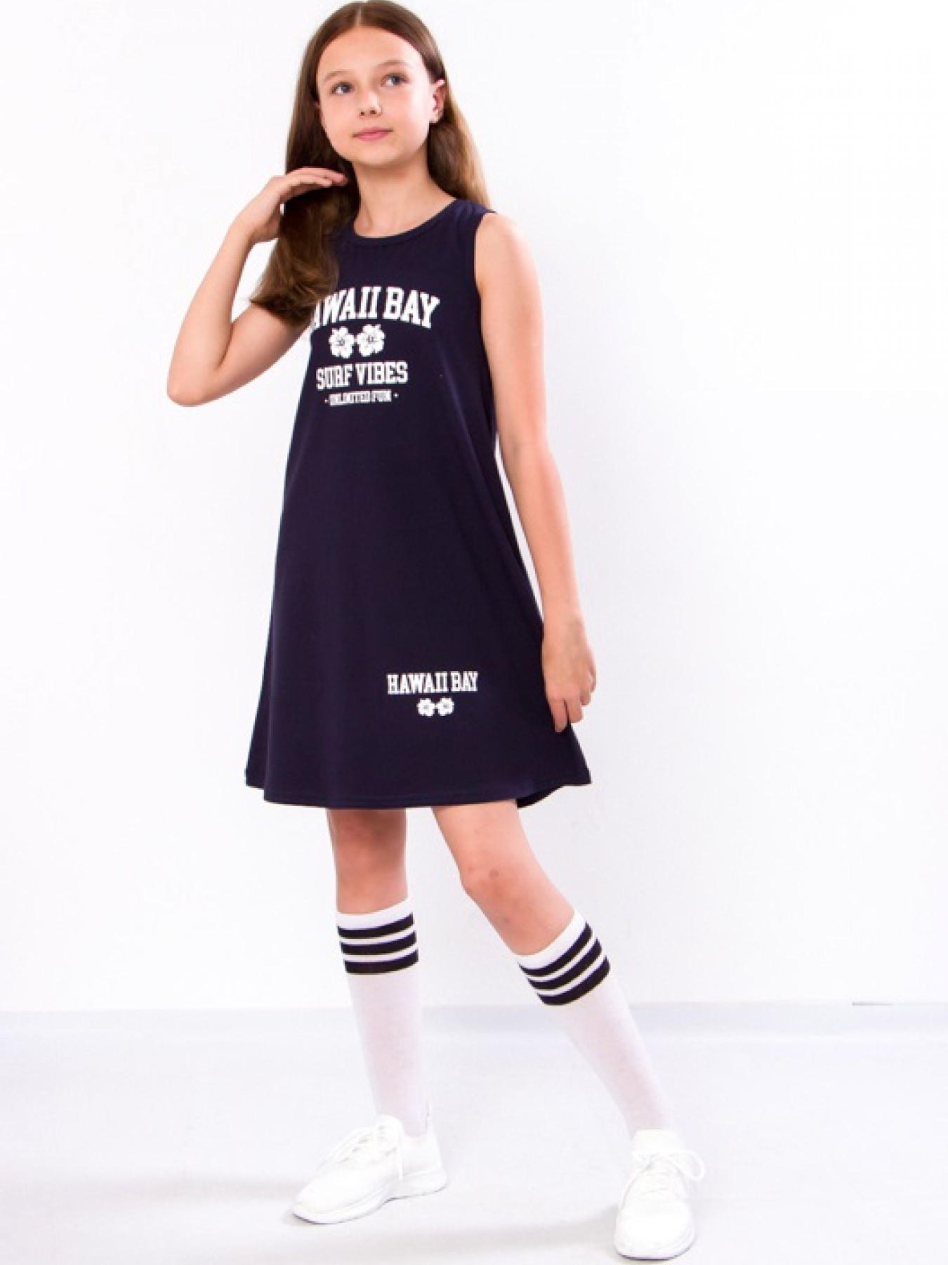 Платье-футболка Носи своє модель 6205-036-33-2-chornilxno-sinj Фото