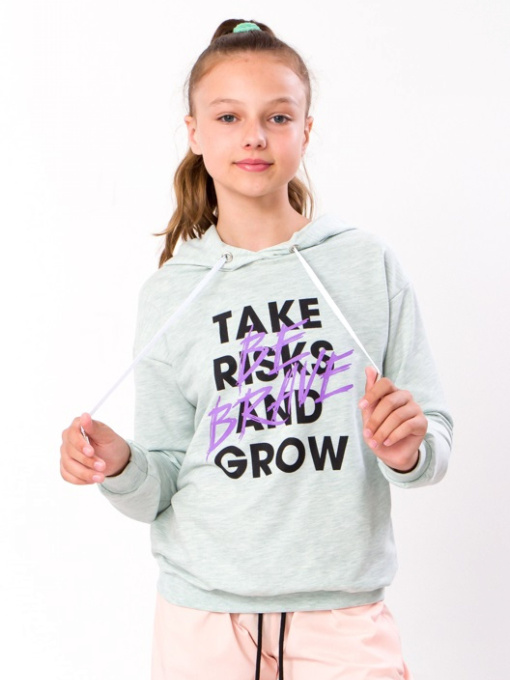 Худи Носи своє модель 6230-057-33-zelenij-melanzh-brave Фото