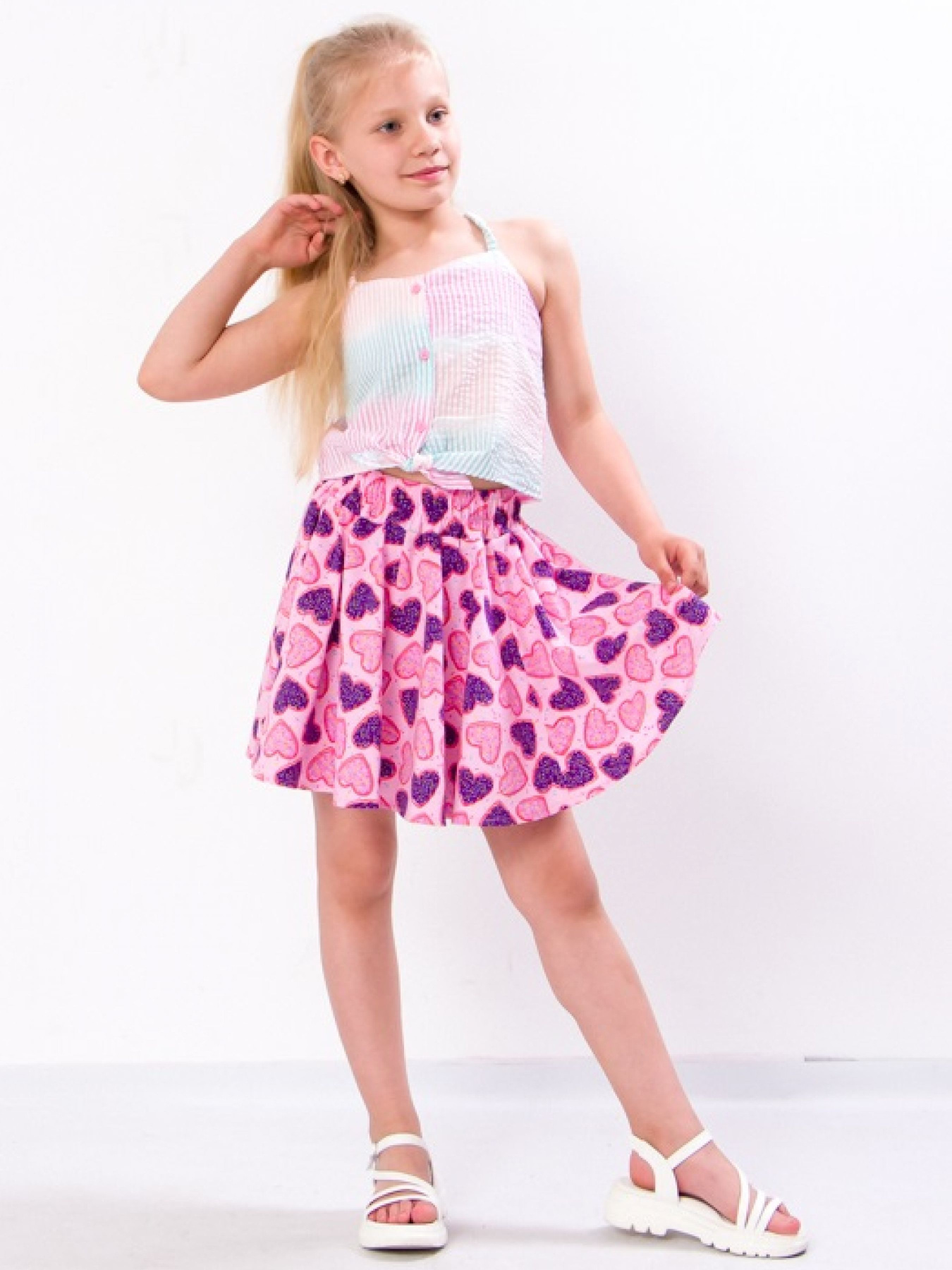 Спідниця міні Носи своє модель 6276-043-serdechka-rozhevij Фото