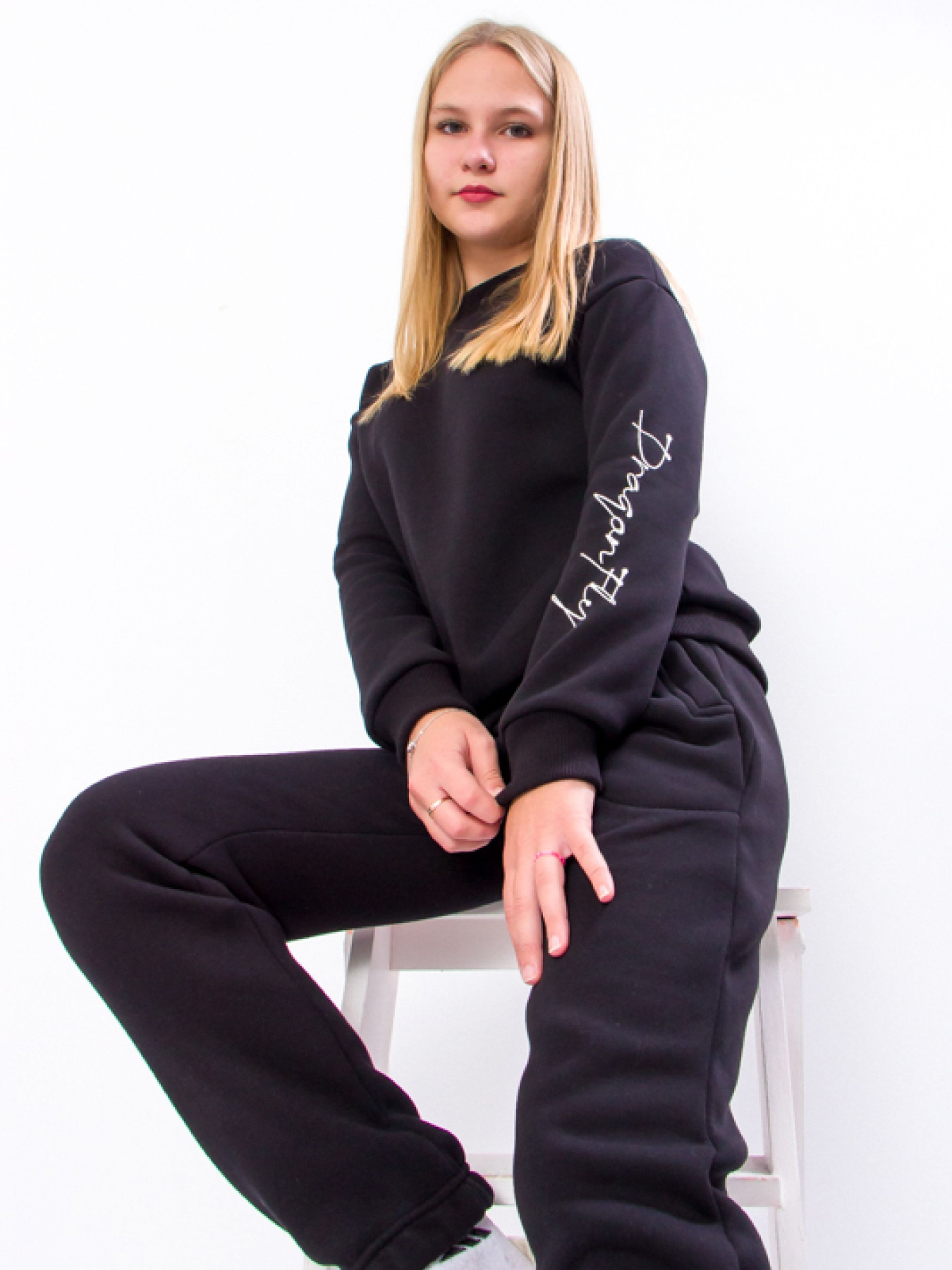 Повсякденний костюм Носи своє модель 6312-025-33-1-chornij Фото