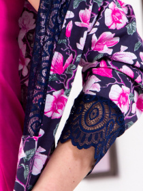 Домашний костюм Носи своє модель 8075-002-kvti-chornilxno-sinj Фото