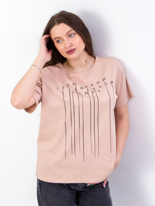 Футболка Носи своє модель 8127-057-33-temnij-bezh Фото