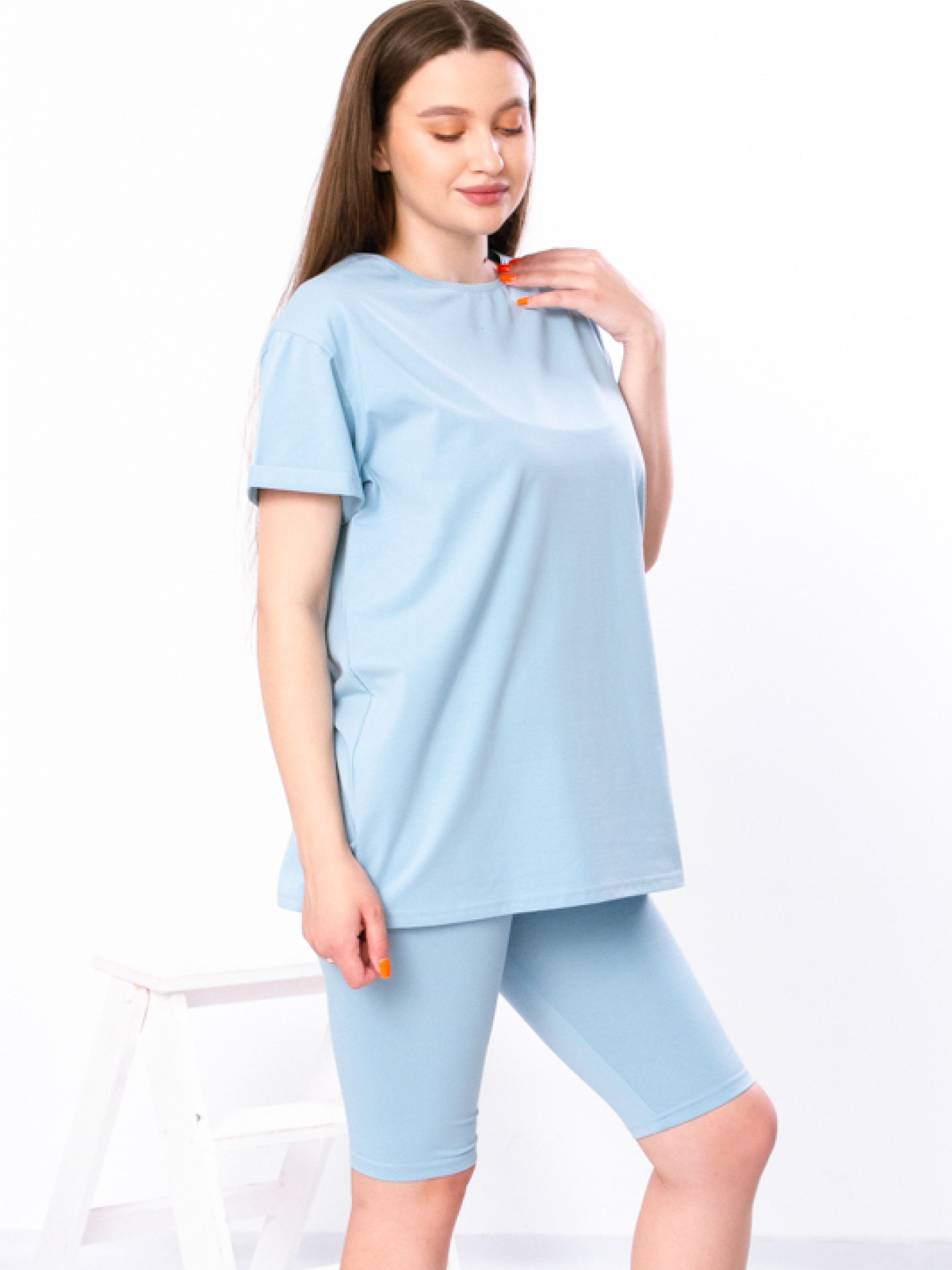 Повседневный костюм Носи своє модель 8138-036-sro-blakitnij Фото