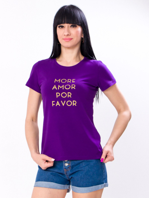 Футболка Носи своє модель 8188-036-33-temno-foletovij Фото