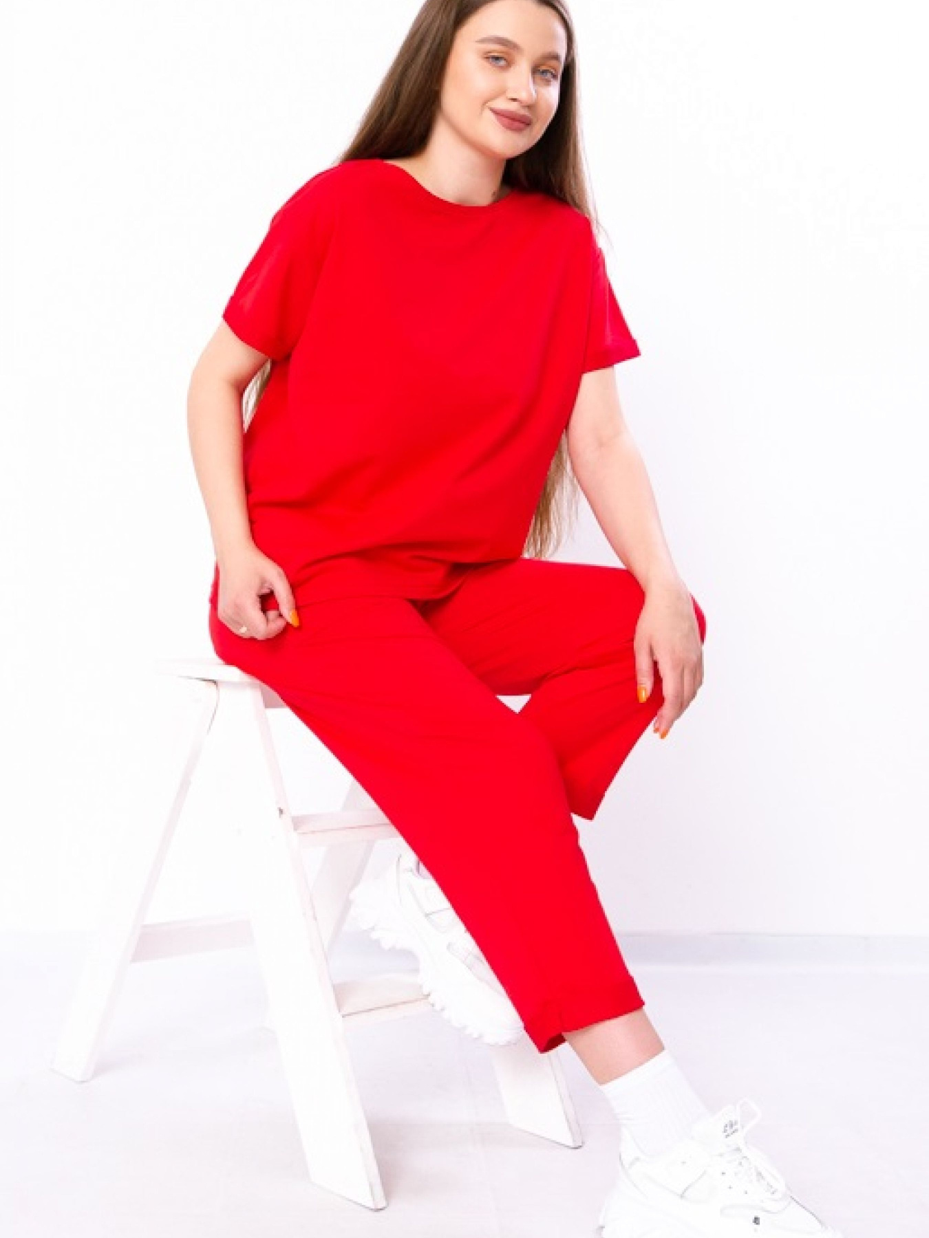 Повсякденний костюм Носи своє модель 8348-057-chervonij Фото