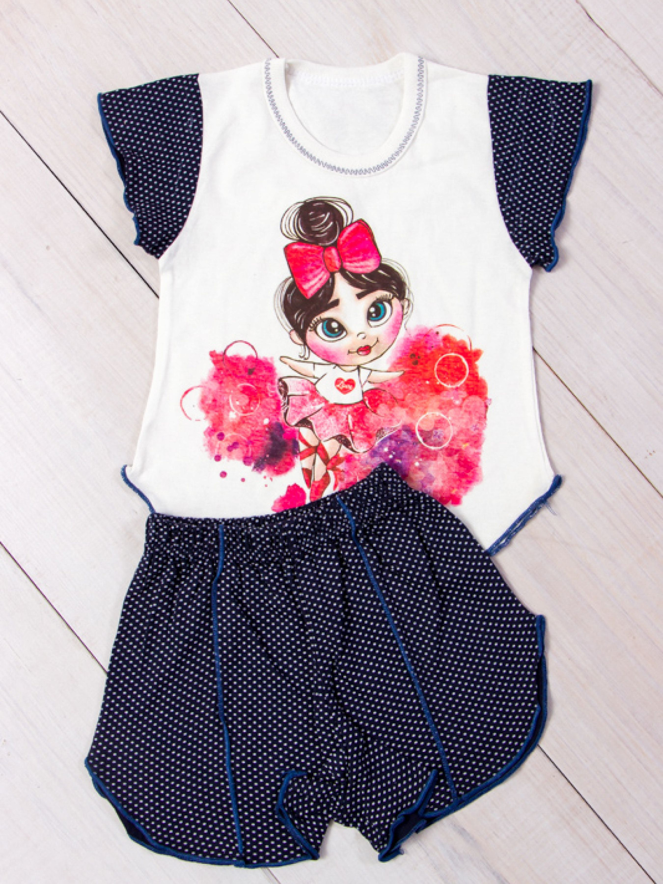 Пижама Носи своє модель 9668-002-33-balerina-goroh-na-chornilxno-sinxomu Фото