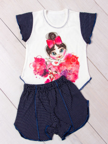 Пижама Носи своє модель 9668-002-33-balerina-goroh-na-chornilxno-sinxomu Фото