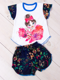 Пижама Носи своє модель 9668-002-33-balerina-rznokolxorov-kvti-na-sinxomu Фото