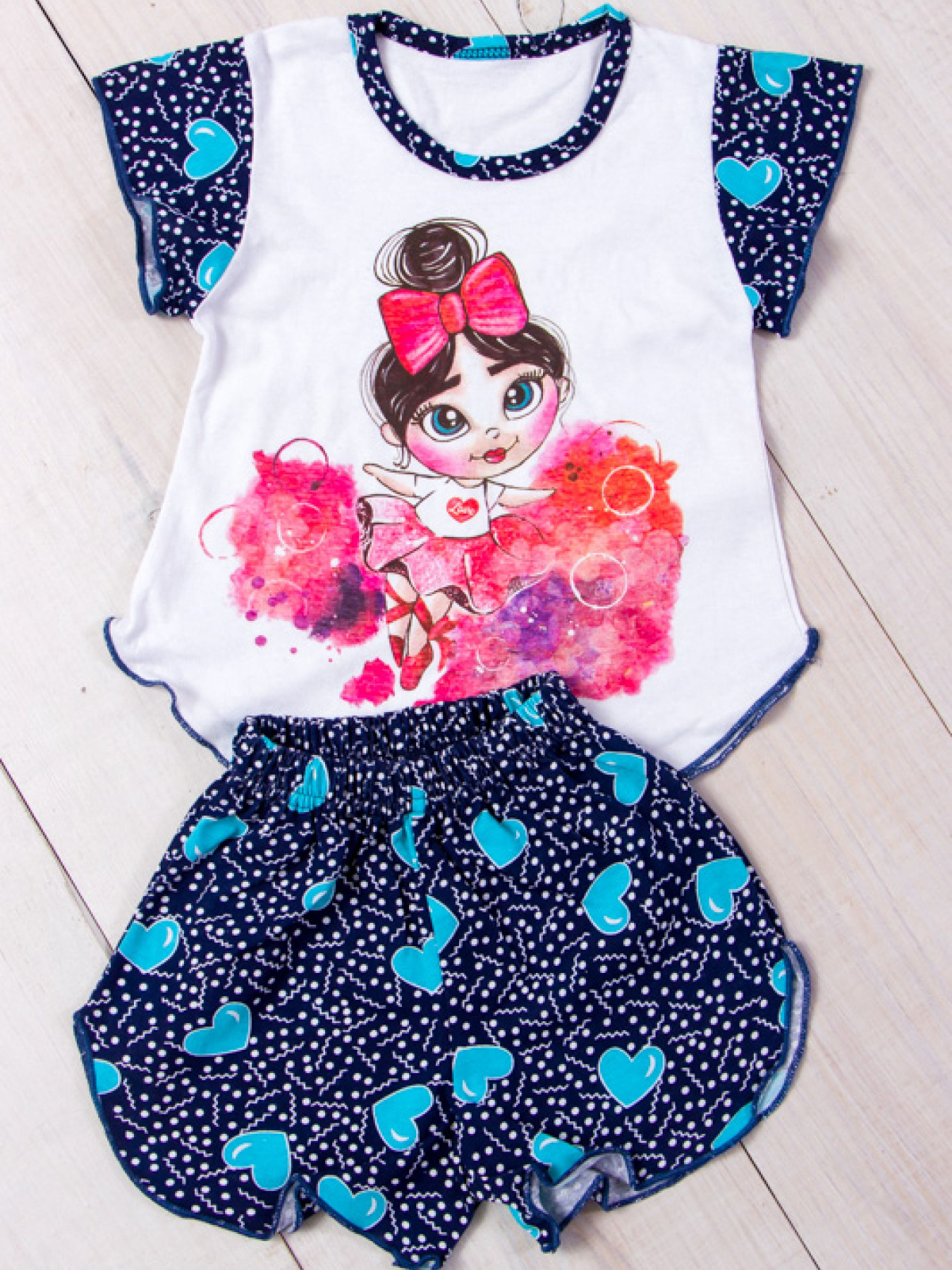 Пижама Носи своє модель 9668-002-33-balerina-serdechka-blakitnij Фото