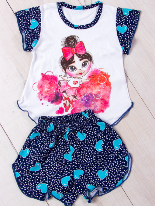 Пижама Носи своє модель 9668-002-33-balerina-serdechka-blakitnij Фото