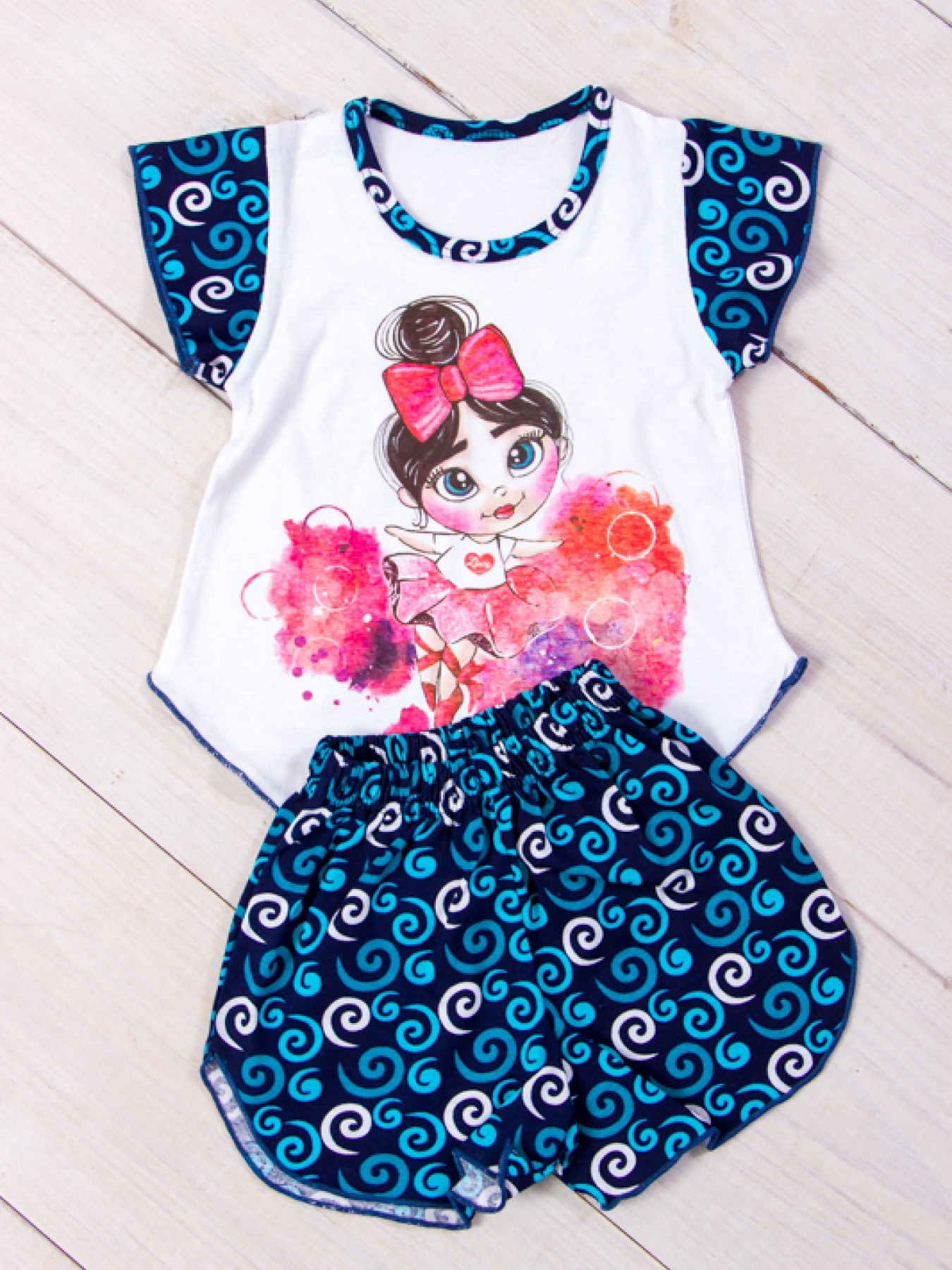 Пижама Носи своє модель 9668-002-33-balerina-vzerunok-morsxka-hvilq Фото