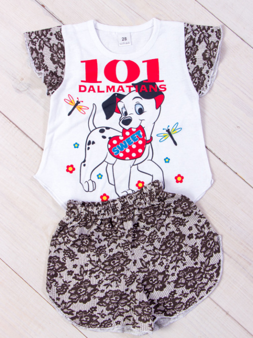 Пижама Носи своє модель 9668-002-33-dalmatin-vzerunok-korichnevij Фото