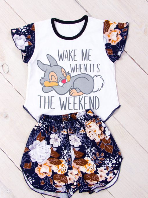 Пижама Носи своє модель 9668-002-33-zajchik-kvtka-korichnevij Фото