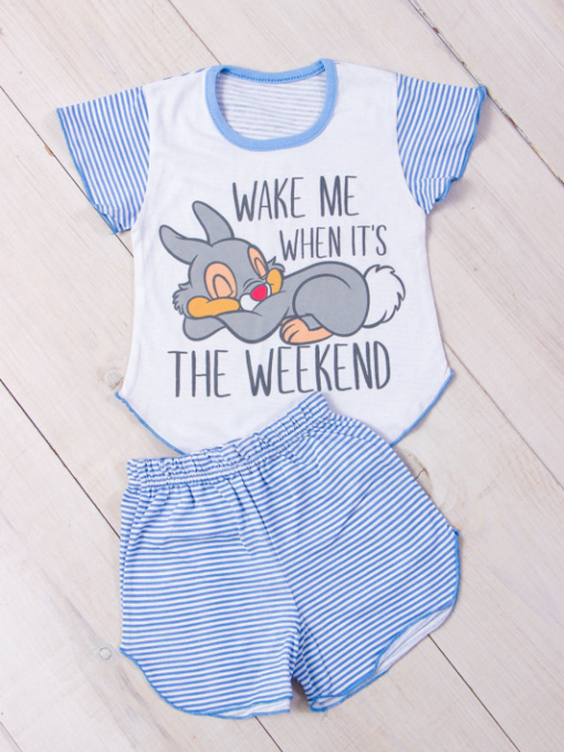 Пижама Носи своє модель 9668-002-33-zajchik-smuzhka-blakitnij Фото