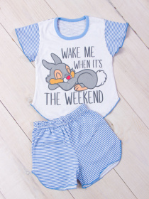 Піжама Носи своє модель 9668-002-33-zajchik-smuzhka-blakitnij Піжама Носи своє модель 9668-002-33-zajchik-smuzhka-blakitnij Фото