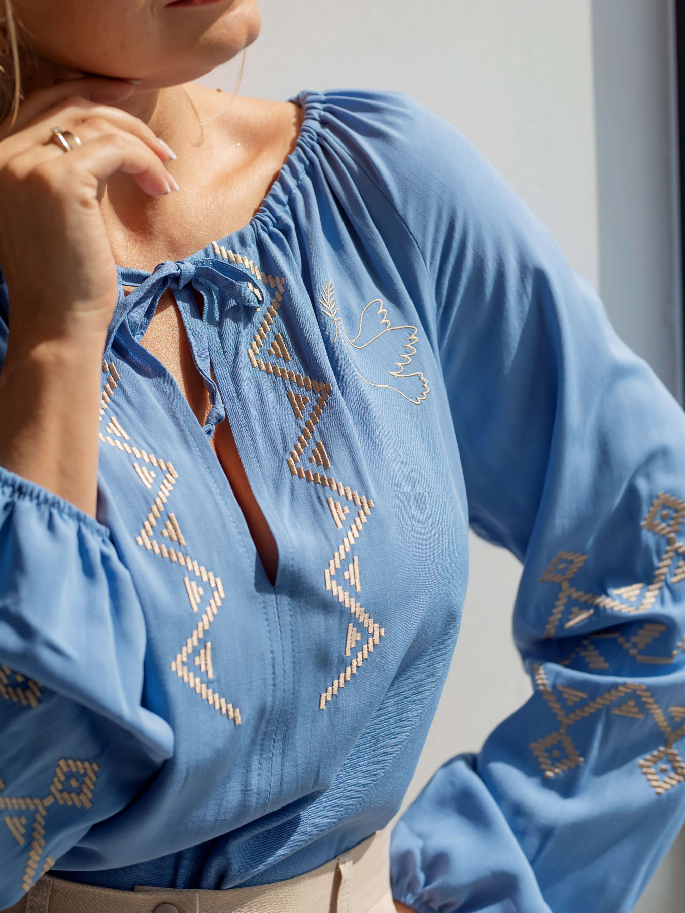 Вышитая рубашка Maritel модель 433496 Фото