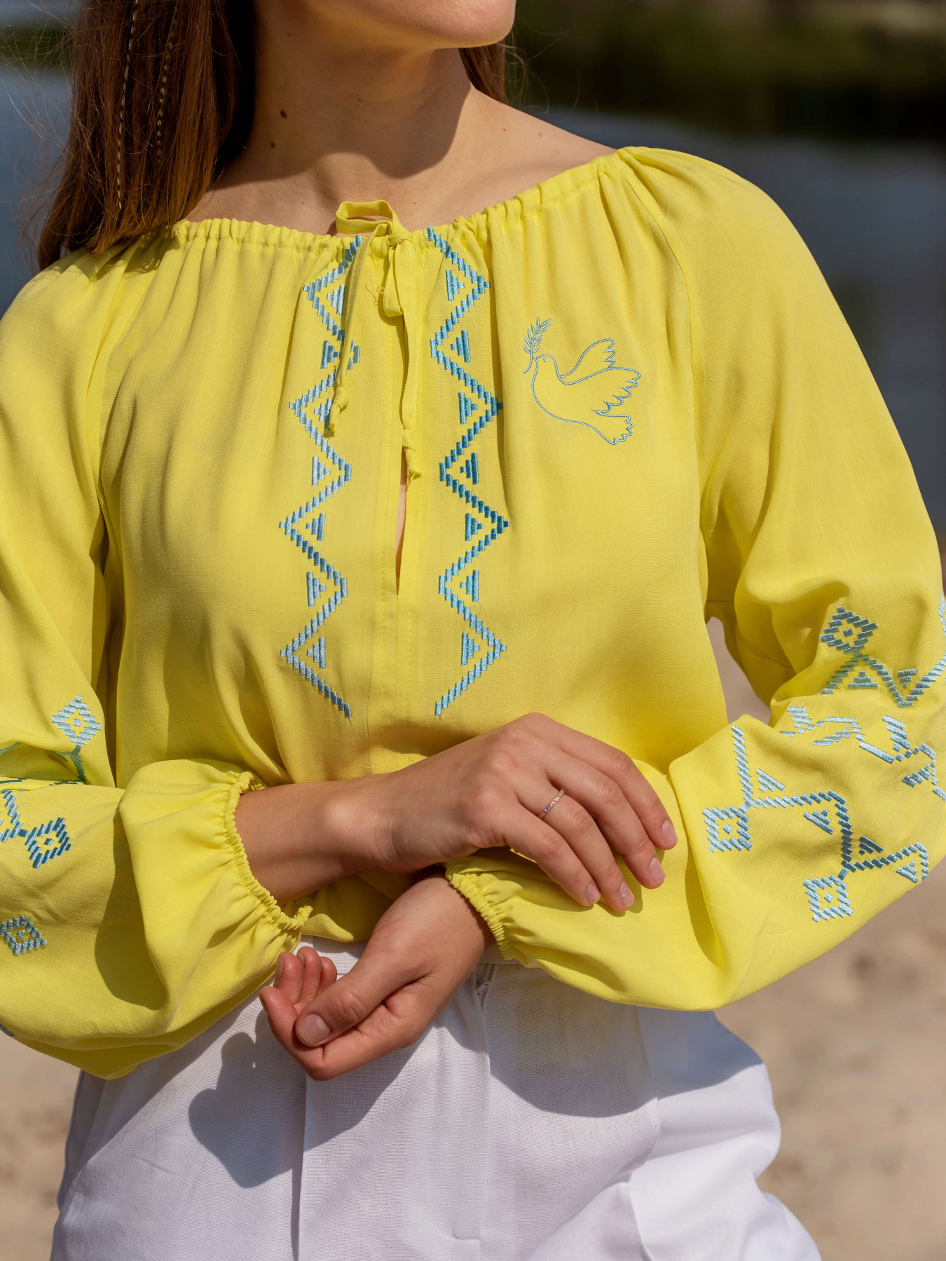 Вышитая рубашка Maritel модель 321746 Фото