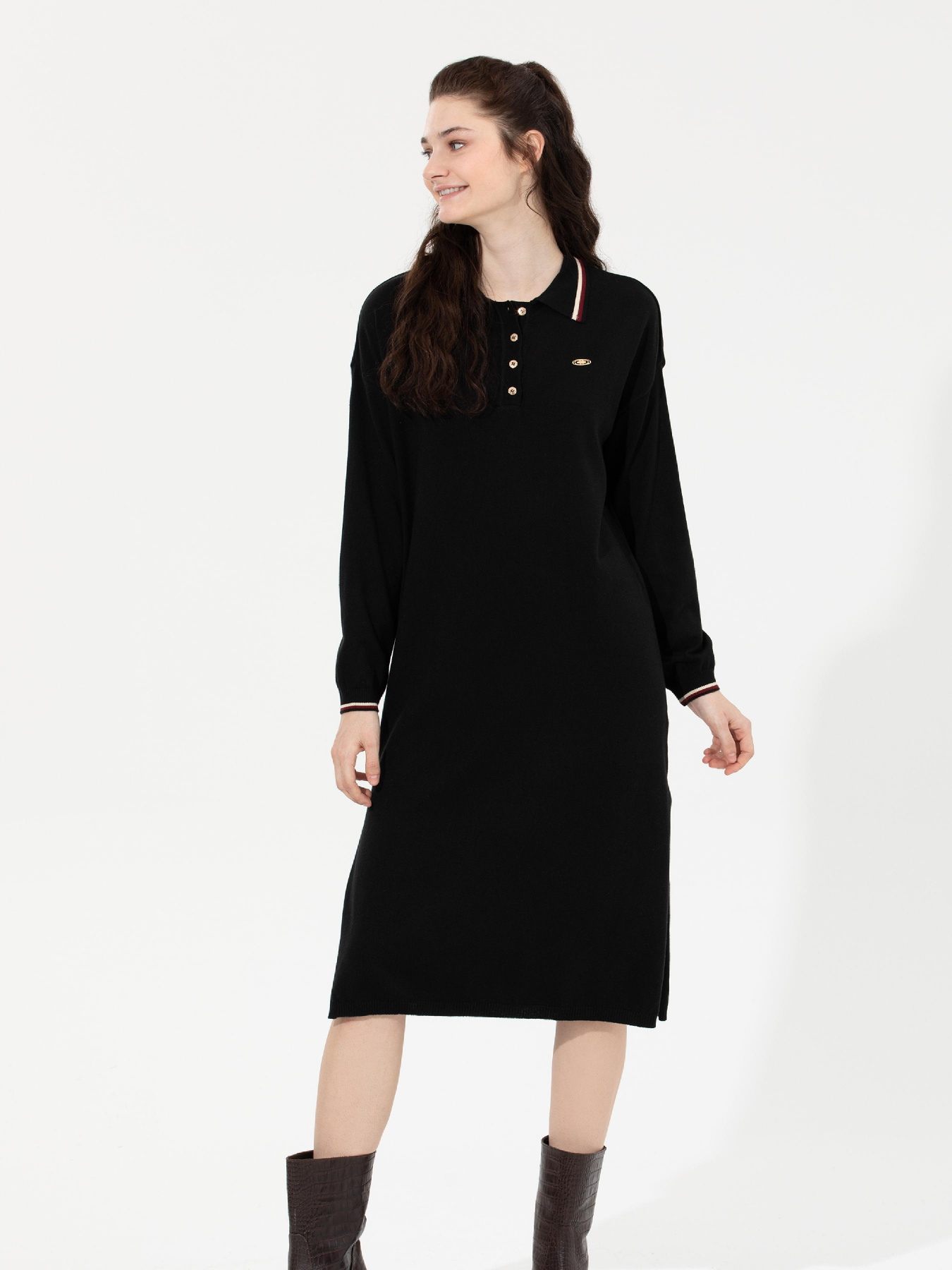 Платье миди US Polo модель G082SZ0TE.000.1452973.VR046 Фото