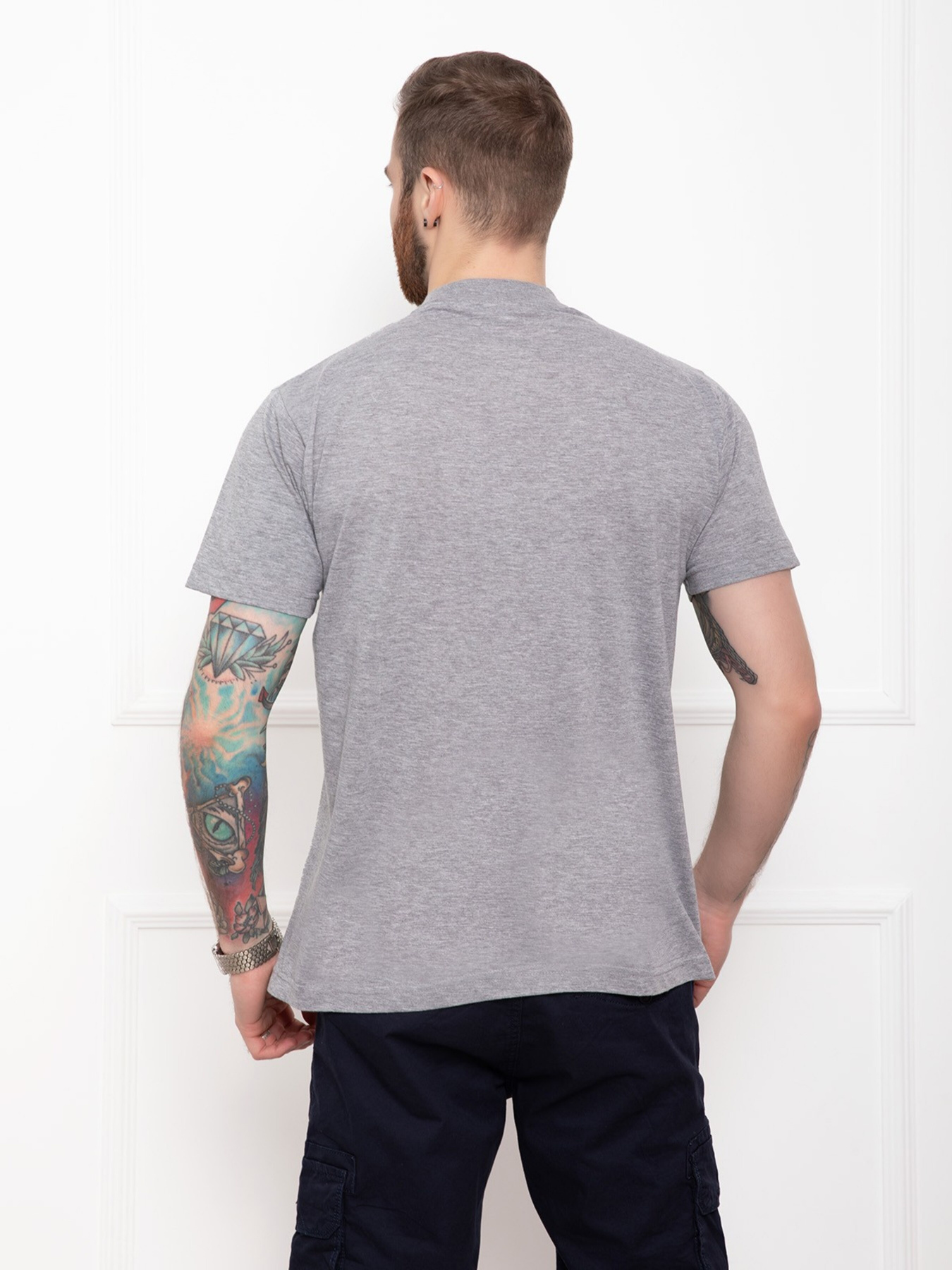 Футболка ISSA Plus модель GN4-148_grey Фото