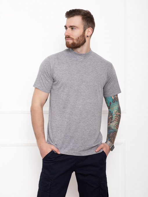 Футболка ISSA Plus модель GN4-148_grey Фото