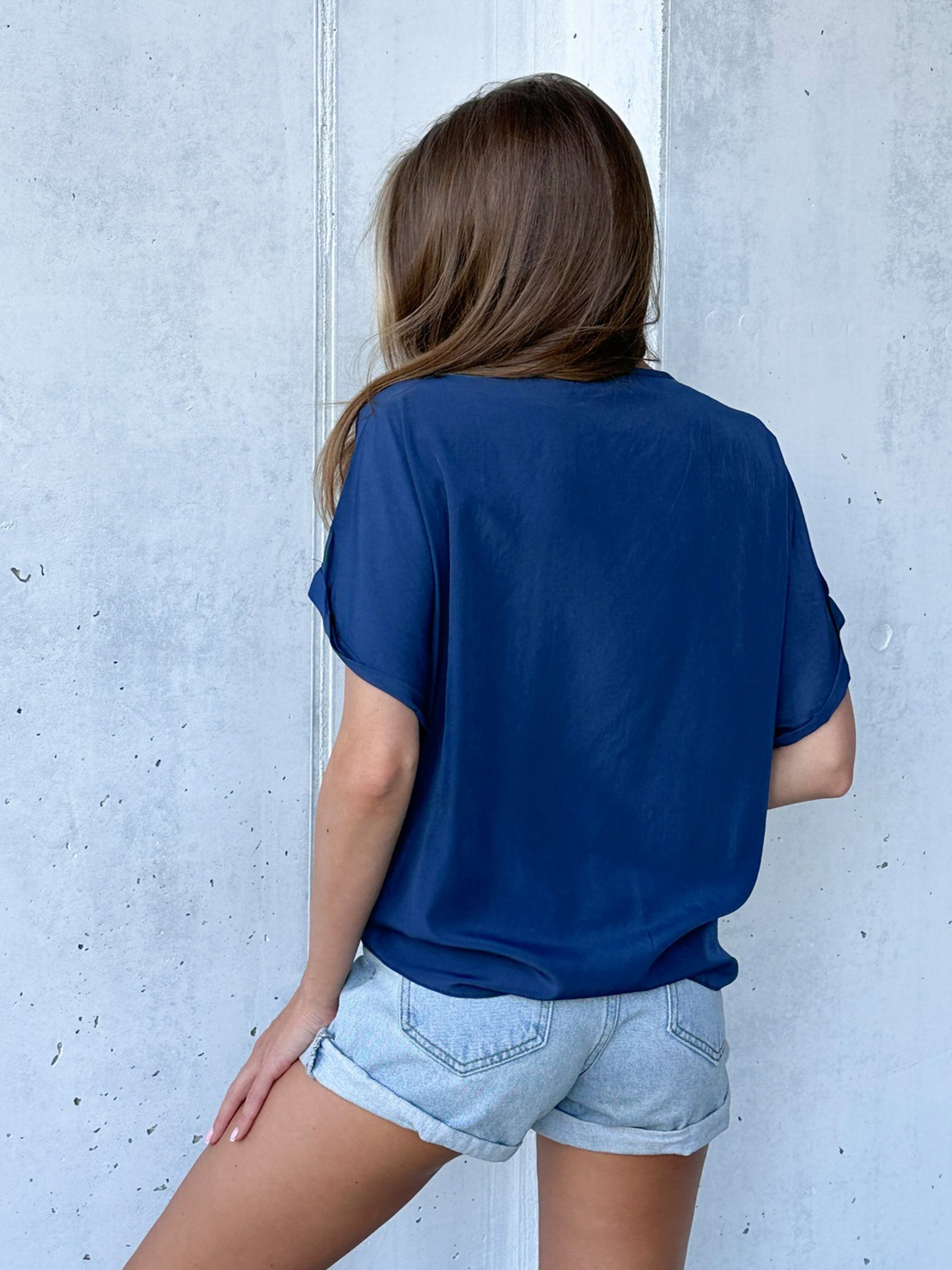 Блуза ISSA Plus модель WN20-494_darkblue Фото