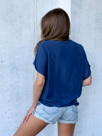 Блуза ISSA Plus модель WN20-494_darkblue Фото