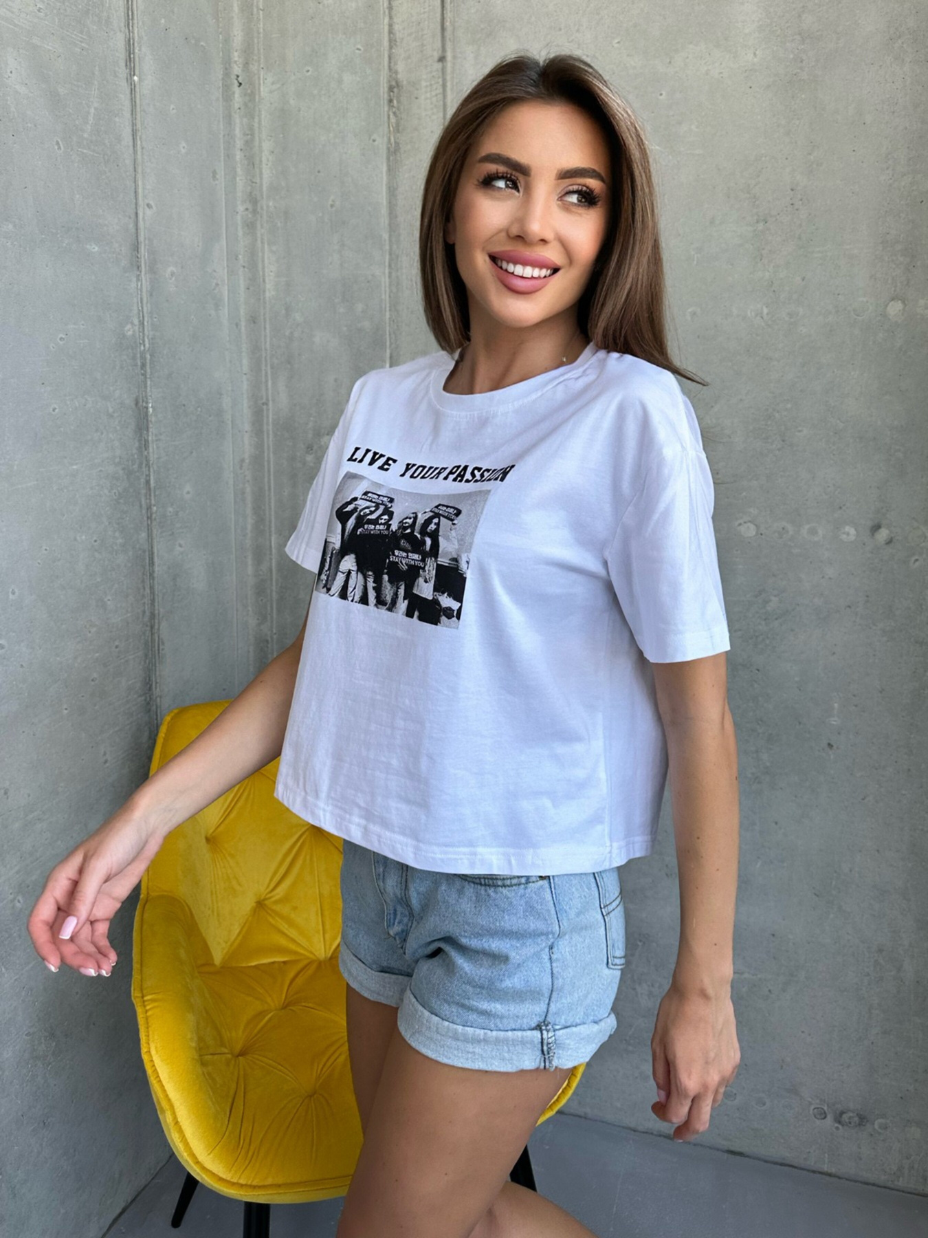 Футболка ISSA Plus модель WN20-503_white Фото