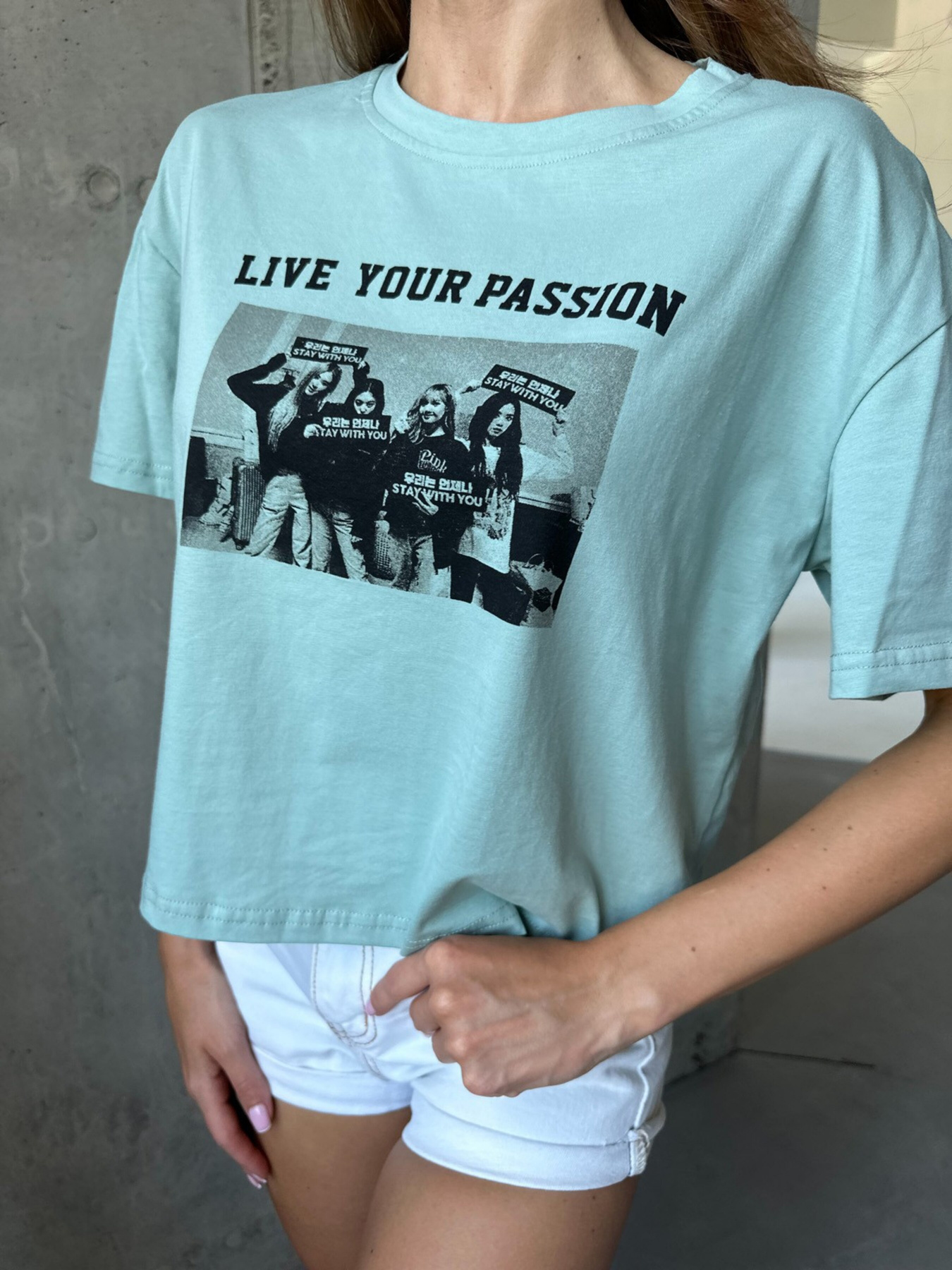 Футболка ISSA Plus модель WN20-503_turquoise Фото