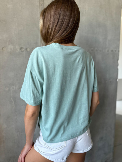 Футболка ISSA Plus модель WN20-503_turquoise — фото 3 - INTERTOP