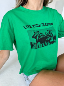 Футболка ISSA Plus модель WN20-503_green Фото