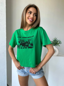 Футболка ISSA Plus модель WN20-503_green Фото