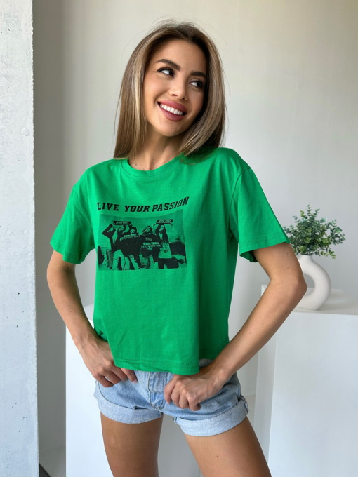 Футболка ISSA Plus модель WN20-503_green Фото