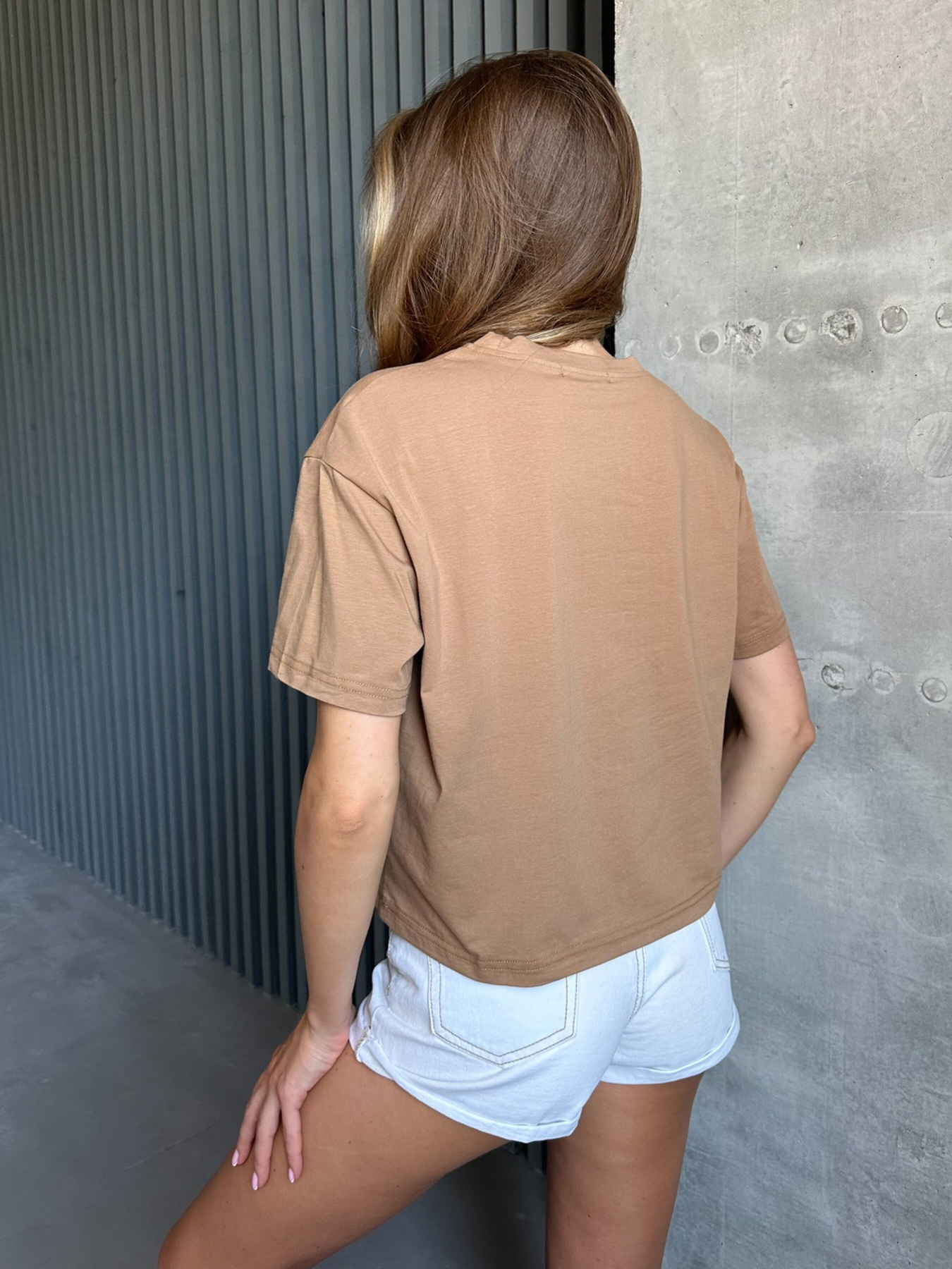 Футболка ISSA Plus модель WN20-503_brown Фото