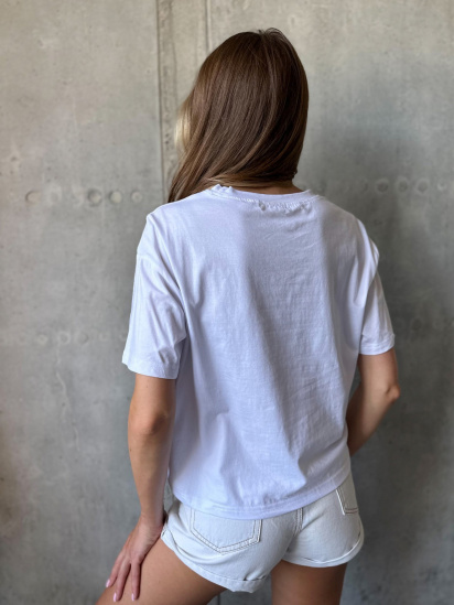 Футболка ISSA Plus модель WN20-504_white — фото 4 - INTERTOP