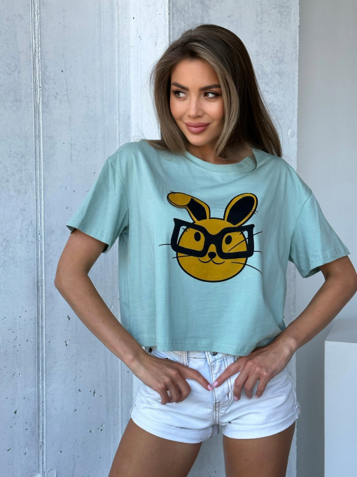 Футболка ISSA Plus модель WN20-504_turquoise Фото