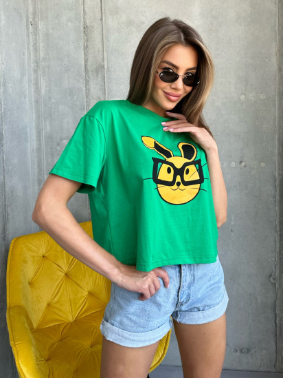 Футболка ISSA Plus модель WN20-504_green — фото - INTERTOP