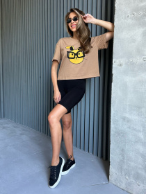 Футболка ISSA Plus модель WN20-504_brown Фото