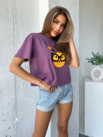 Футболка ISSA Plus модель WN20-504_purple Фото