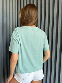 Футболка ISSA Plus модель WN20-505_turquoise Фото