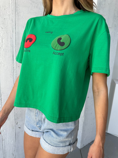 Футболка ISSA Plus модель WN20-505_green — фото - INTERTOP