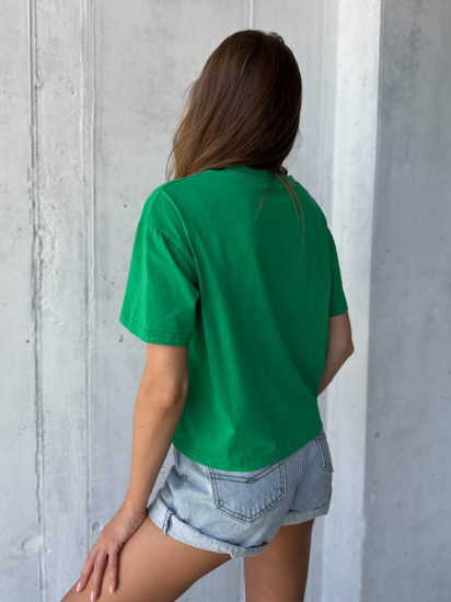 Футболка ISSA Plus модель WN20-505_green — фото 3 - INTERTOP