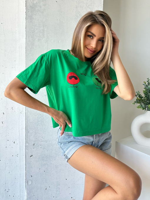 Футболка ISSA Plus модель WN20-505_green Фото